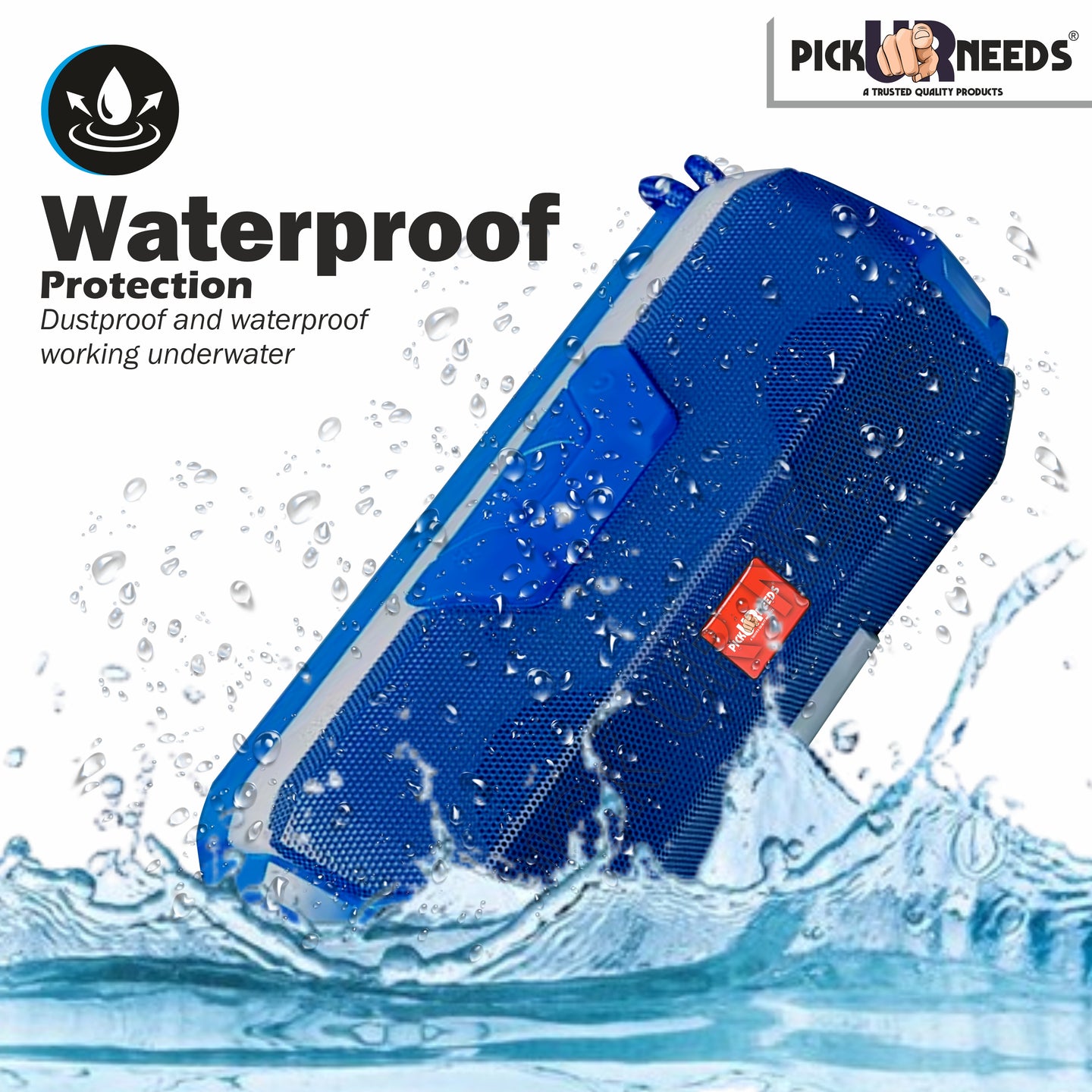 Pick Ur Needs  Rechargeable Mini Portable Wireless Bluetooth Super Bass Speaker With HD Audio 10 W Bluetooth Speaker (Green, Stereo Channel)